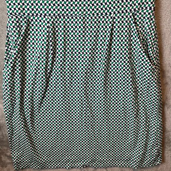 Boden FLORRIE FLORAL JERSEY DRESS IN MEADOW‎ GREEN ABSTRACT DIAMOND Sz 8P - Picture 7 of 7